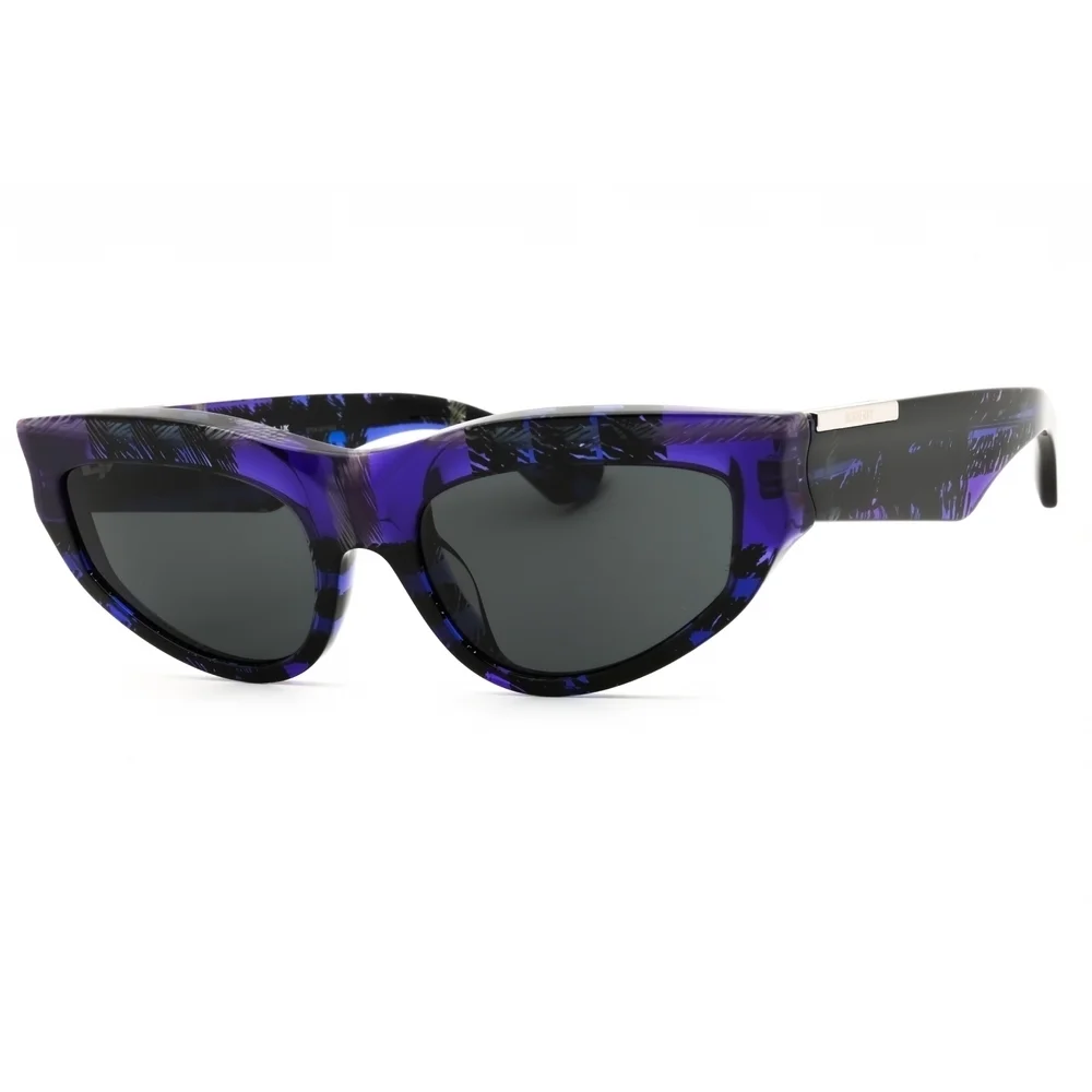 NWT Burberry BE4425U Check Violet Cat Eye 55mm Sunglasses